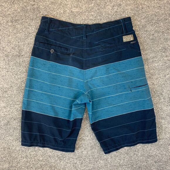 Volcom Hybrid Shorts Big Boys Youth 28 Blue Striped Frickin V4S Mixed Surf Turf - Picture 6 of 13